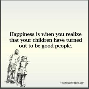 happiness children turned